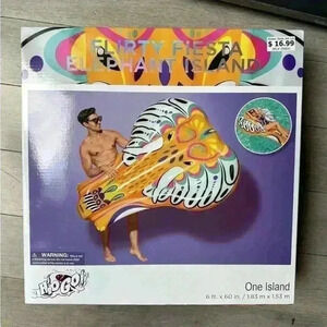 H2OGo! FLIRTY FIESTA ELEPHANT ISLAND Pool Float Lounge 6 ft x 5 ft. NEW IN BOX!